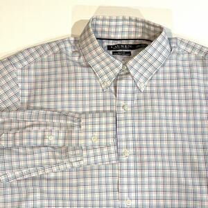 Ralph Lauren Slim Fit Stretch Non Iron Dress Shirt Size 15.5 34/35 Classic